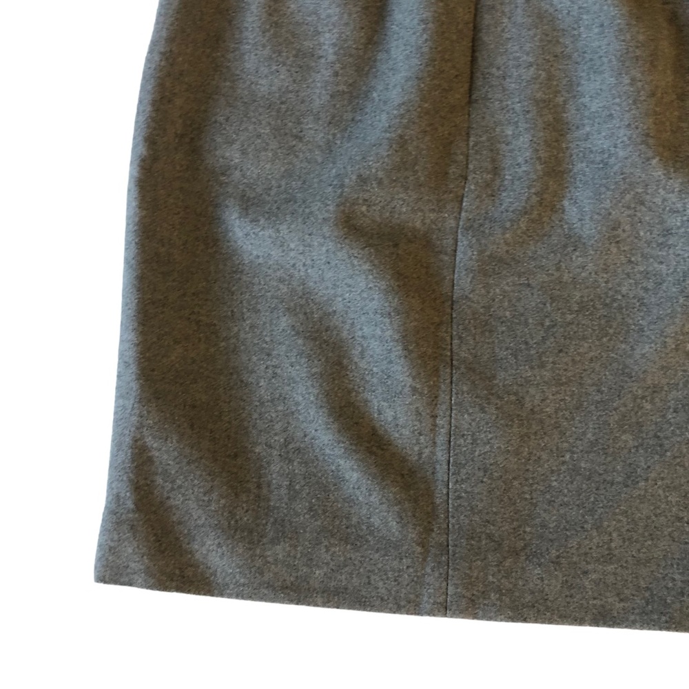 J. Crew Factory The Pencil Skirt Gray Wool Blend With Zipper Front - Picture 10 of 15